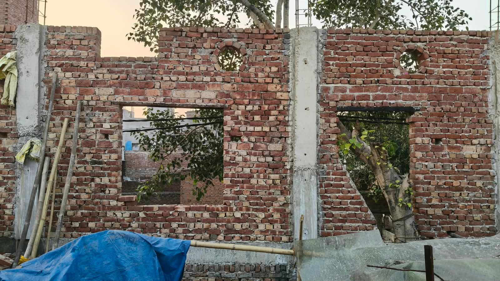 मंदिर निर्माण स्थल का वर्तमान दृश्य